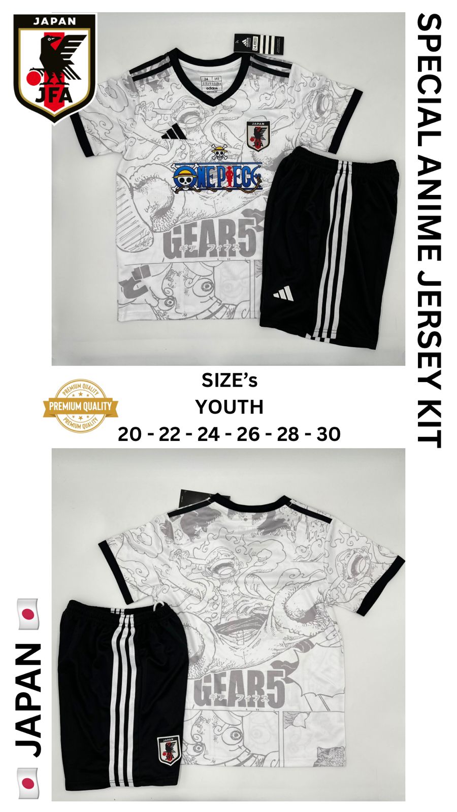 Japan Special Anime Jersey Kit For Kids 2026