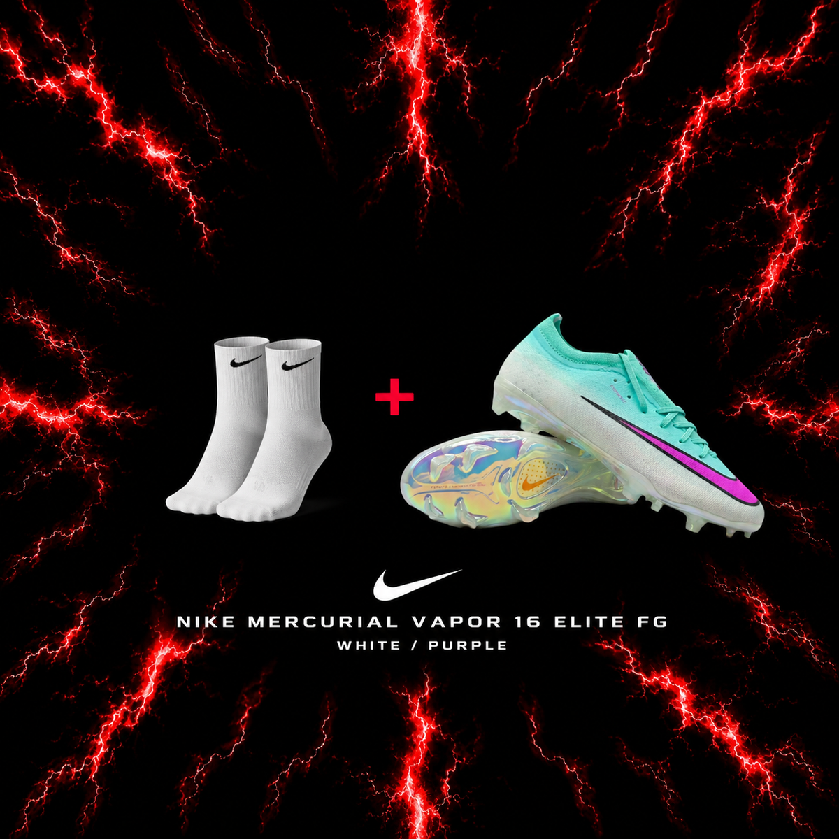 Nike Mercurial Vapor 16 Elite FG White/Purple