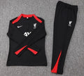 2024/2025 Liverpool Half-Pull Tracksuit Black/Red