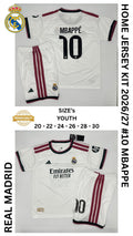 Real Madrid Home Jersey Kit For Kids 2026/2027