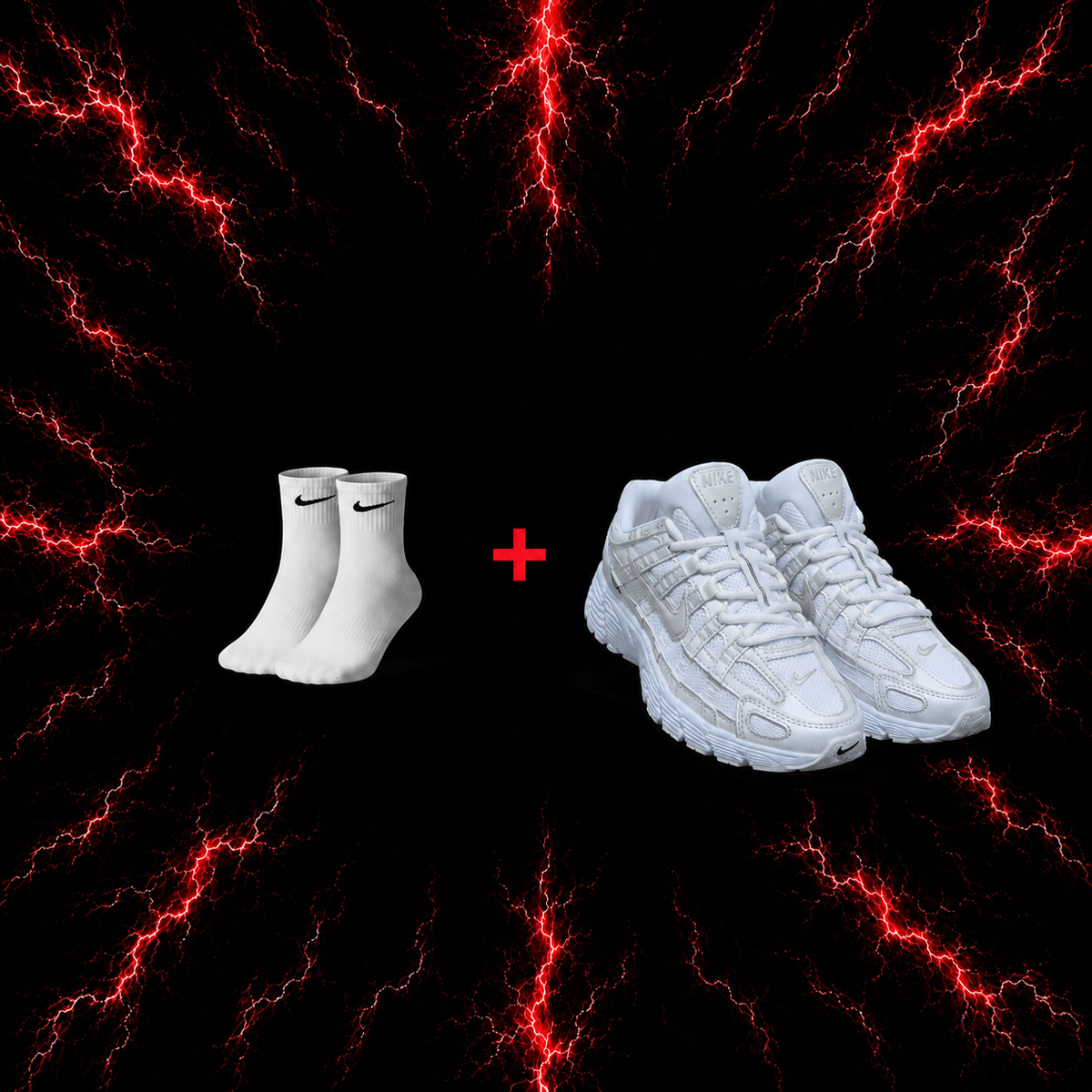 Nike P-6000 Triple White
