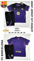 Barcelona Away Jersey Kit For Kids 2026/2027