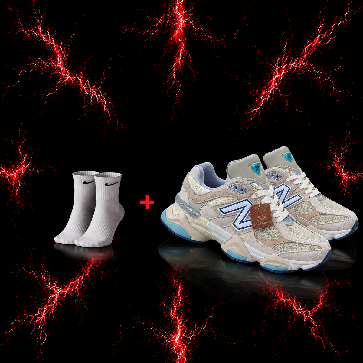 New Balance 9060 Cream/Blue