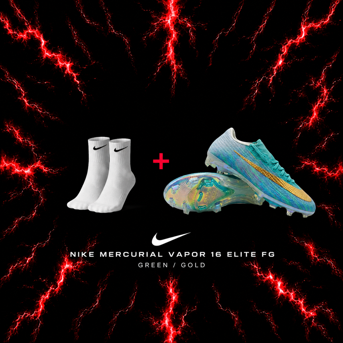 Nike Mercurial Vapor 16 Elite FG Green/Gold