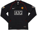 2007/2008 Retro Manchester United long Sleeve Soccer Jersey Third Away