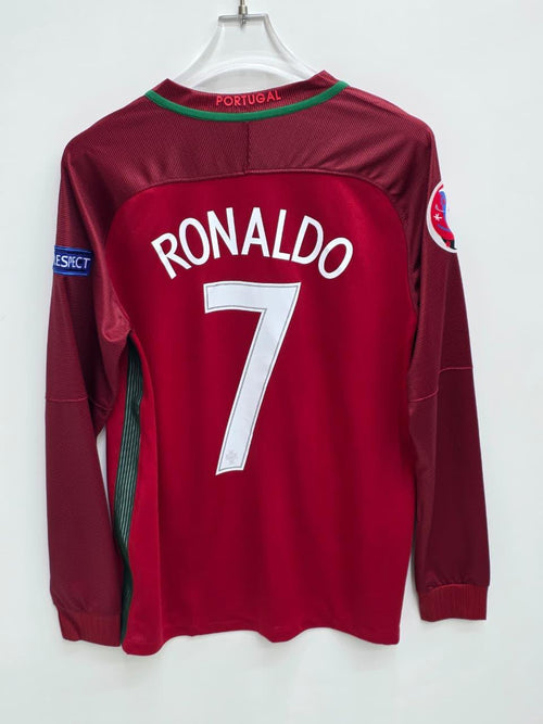 2016/2017 Portugal Home Long Sleeve Football Jersey
