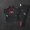 2024/2025 Liverpool Half-Pull Tracksuit Black/Red