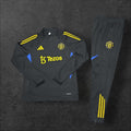 2024/2025 Manchester United Half-Pull Tracksuit Black/Yellow/Blue