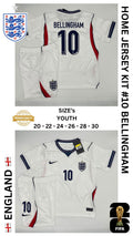 England Home Jersey Kit For Kids 2025/2026