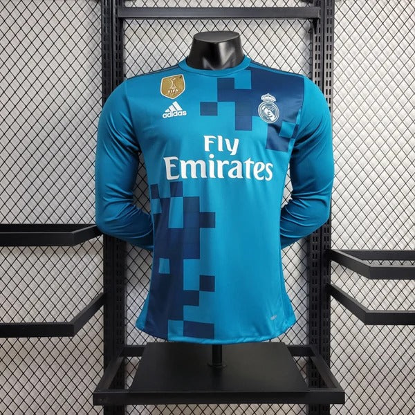 2017/2018 Long Sleeve Retro Real Madrid Third Away Football Shirt 1:1