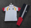 2026/2027 Germany Team White/Red Half-Pull Short Sleeve Tracksuit
