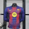2025/2026 Long Sleeve Player Version Barcelona Home Football Shirt 1:1