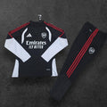 2026/2027 Arsenal Black/White Half-Pull Tracksuit