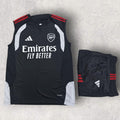 2025/2026 Arsenal Sleeveless Pre-Match Training Suit Black/White