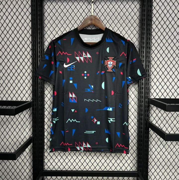 2024-2025 Portugal Short Sleeve Training Suit Comes With Shorts