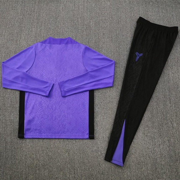 2025/2026 Barcelona Half-Pull Tracksuit Purple/Black