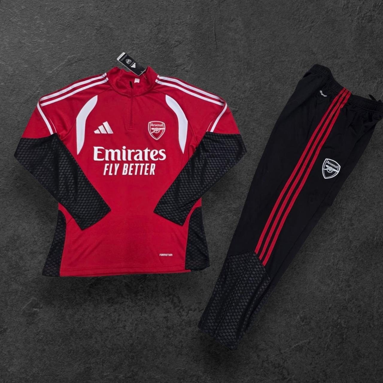 2026/2027 Arsenal Red/Black Half-Pull Tracksuit