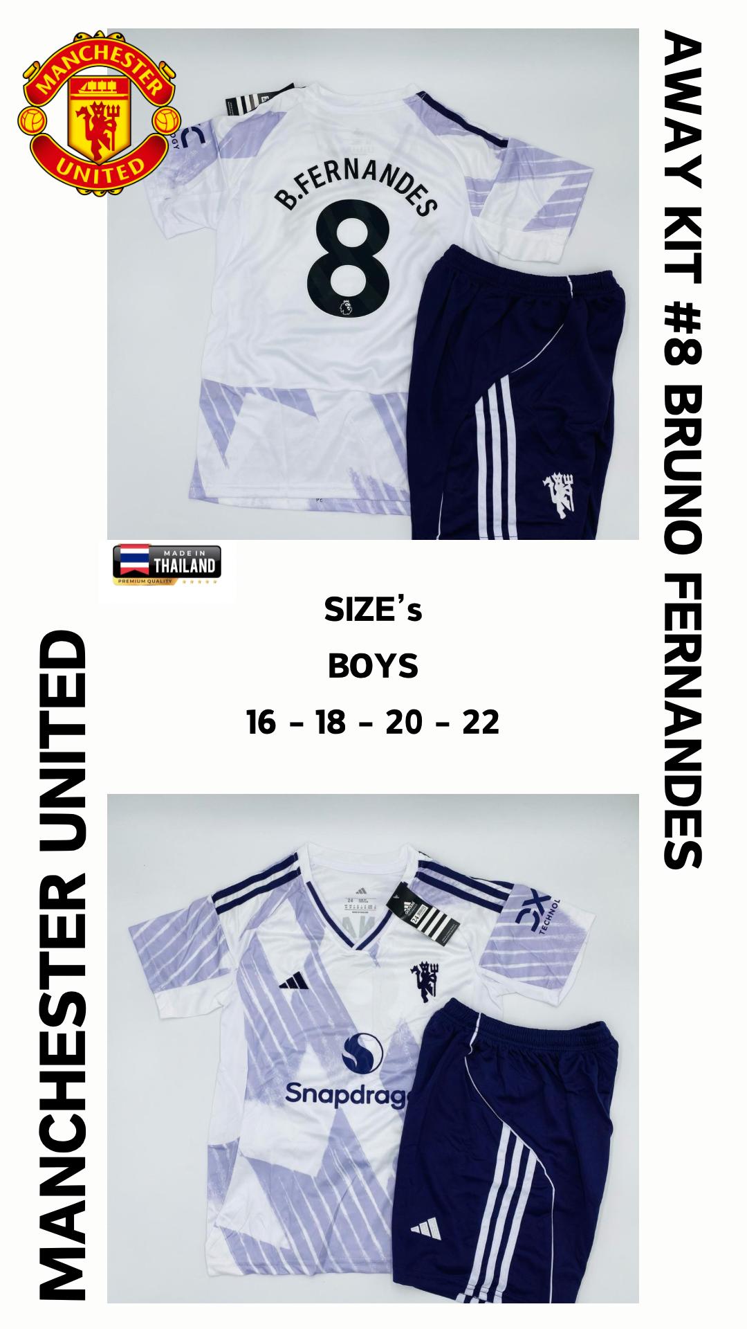Manchester United Away Jersey Kit For Kids 2025/2026