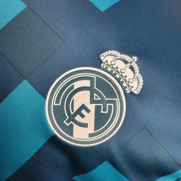 2017/2018 Long Sleeve Retro Real Madrid Third Away Football Shirt 1:1
