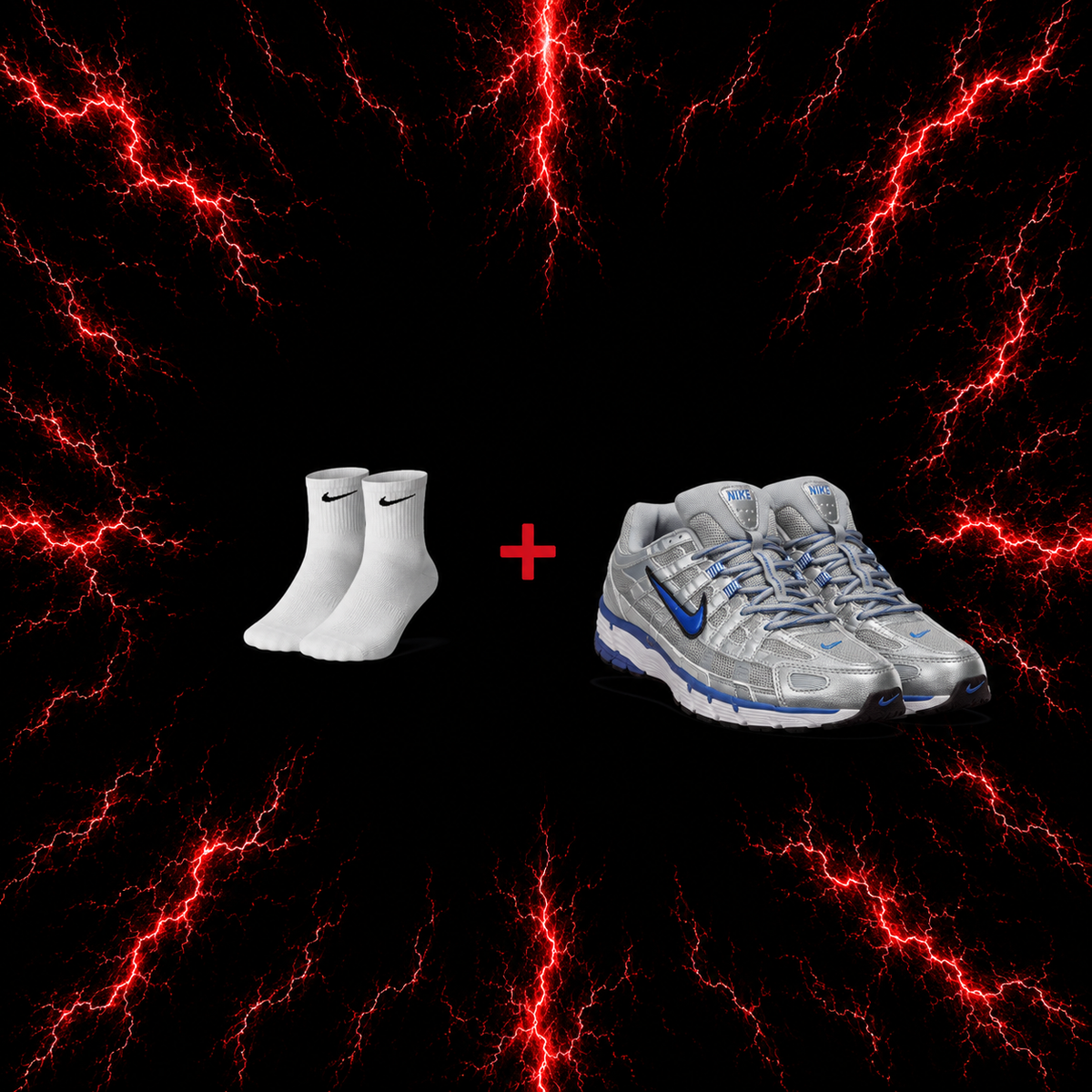 Nike P-6000 Silver/Blue