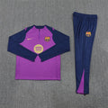 2025/2026 Barcelona Half-Pull Tracksuit Purple/Blue
