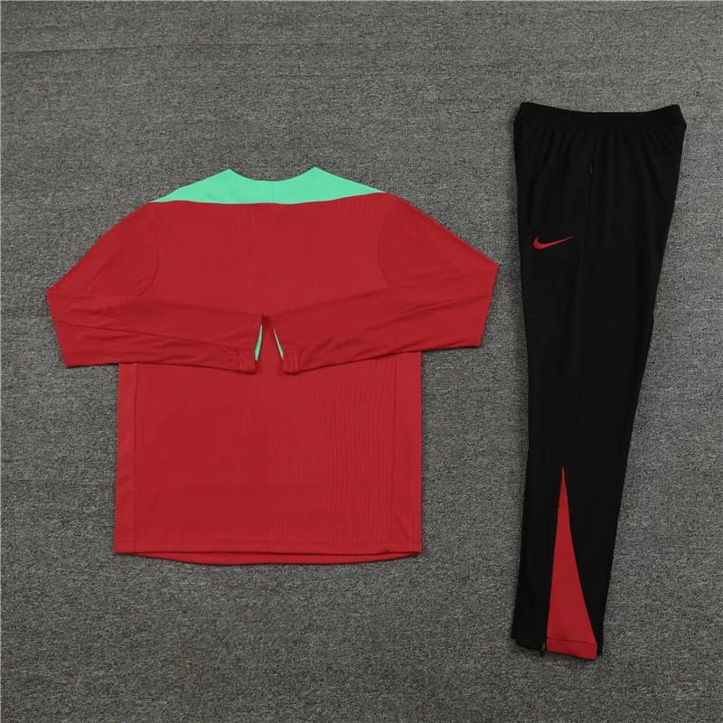 2024/2025 Portugal Half-Pull Tracksuit Red/Green