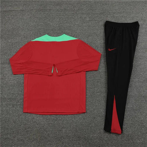 2024/2025 Portugal Half-Pull Tracksuit Red/Green