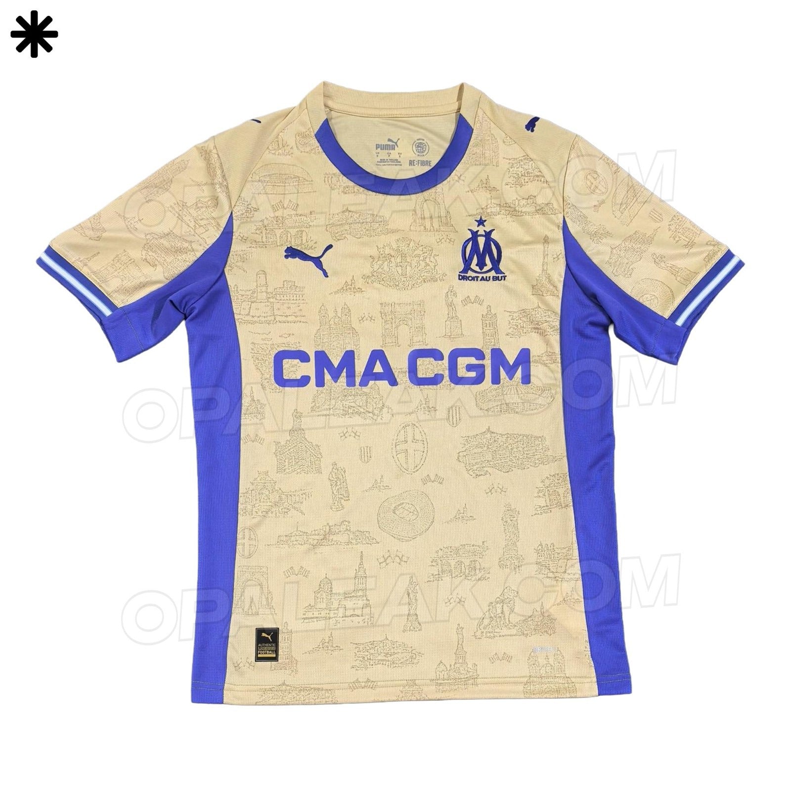 25/26 Olympique de Marseille fourth Fans Soccer Jersey