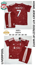 Liverpool Home Jersey Kit For Kids 2026/2027