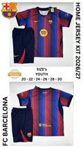 Barcelona Home Jersey Kit For Kids 2026/2027