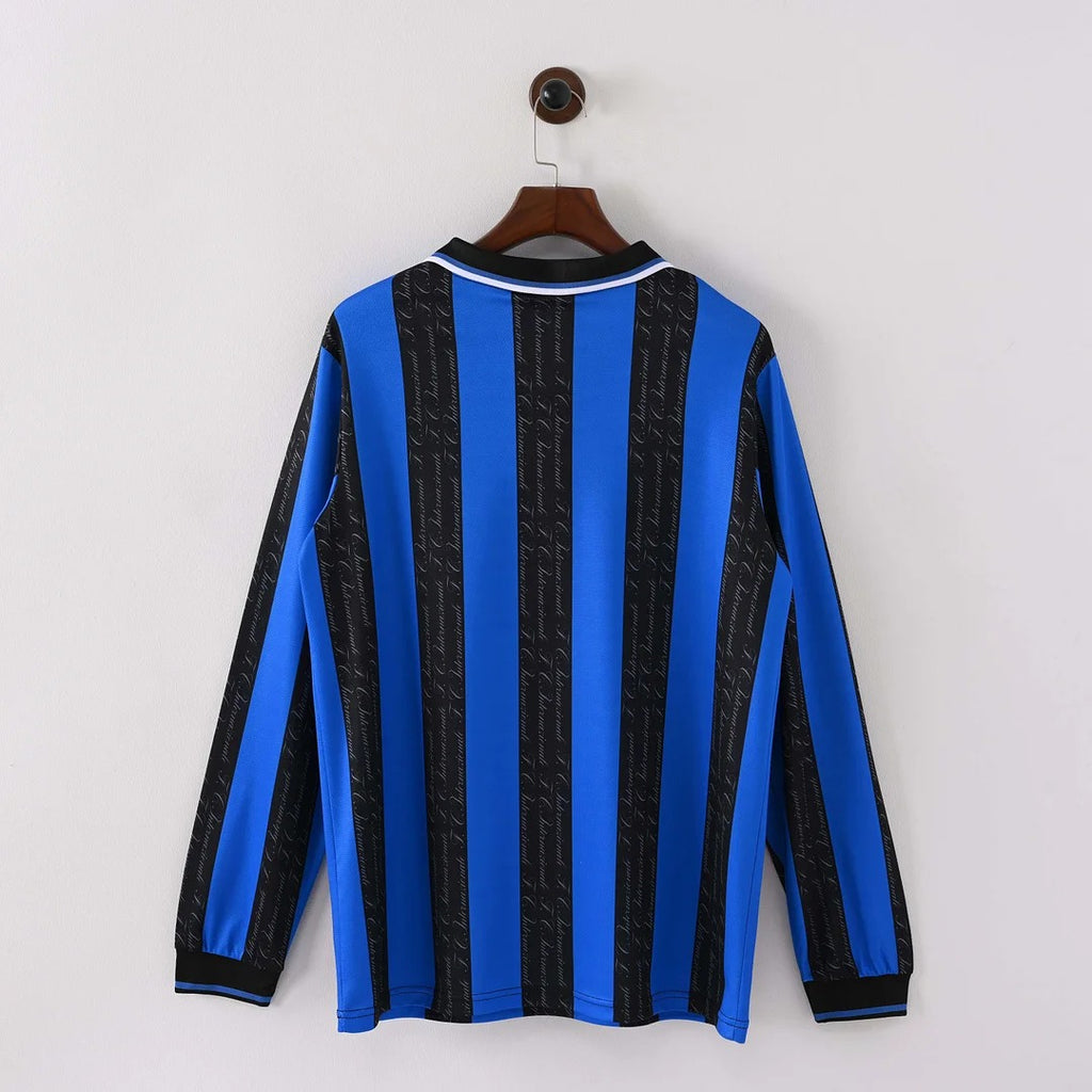 1997/1998 Retro Long Sleeve Inter Milan Home Football Shirt 1:1