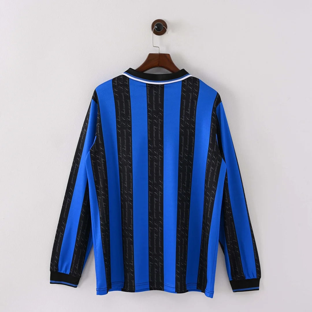 1997/1998 Retro Long Sleeve Inter Milan Home Football Shirt 1:1
