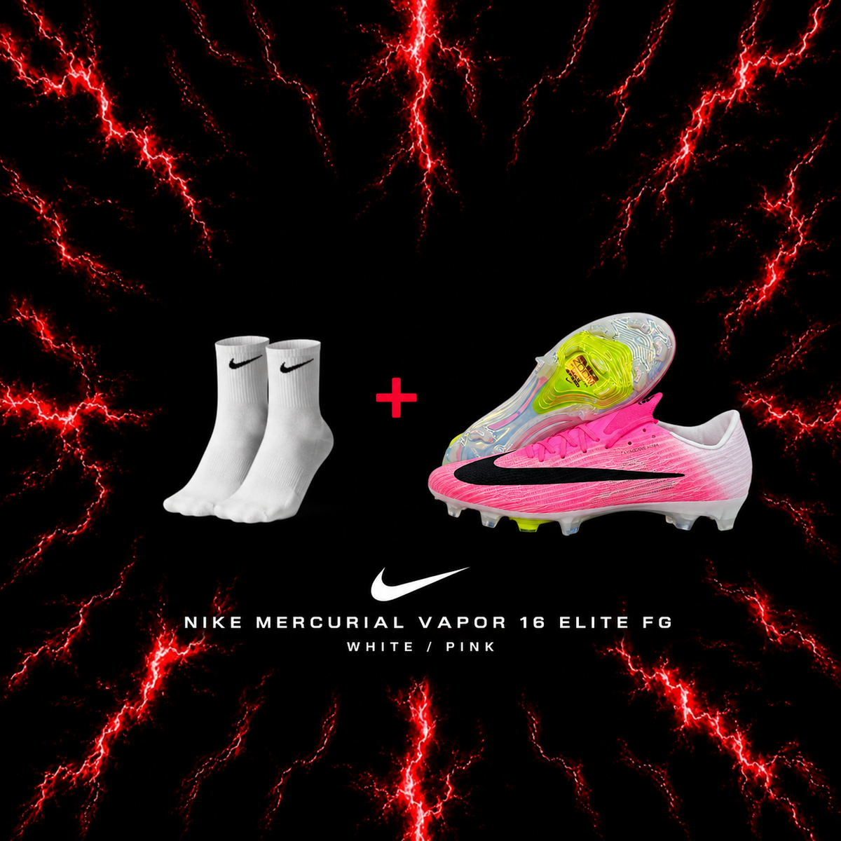 Nike Mercurial Vapor 16 Elite FG White/Pink