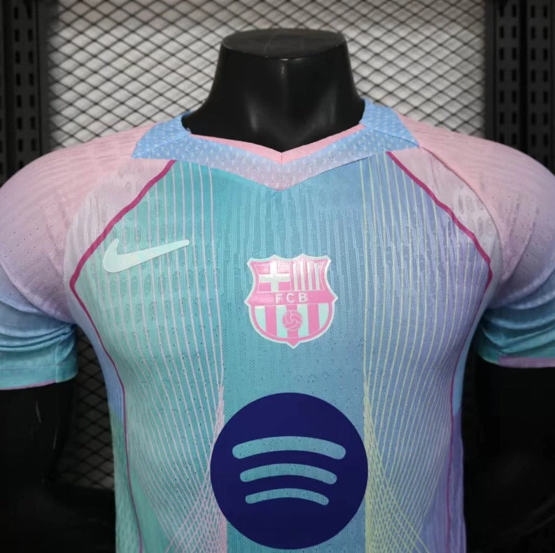 2025/2026 Barcelona Special Edition Pink Blue Gradient Football Shirt