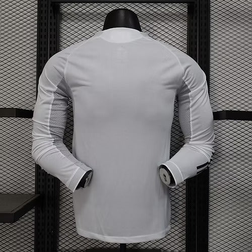 2025/2026 Player Version Real Madrid Home Long Sleeves Football Shirt