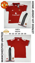 Manchester United Home Jersey Kit For Kids 2026/2027