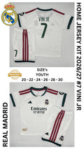 Real Madrid Home Jersey Kit For Kids 2026/2027
