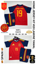 Spain Home Jersey Kit For Kids 2026/2027