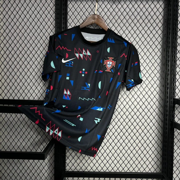 2024-2025 Portugal Short Sleeve Training Suit Comes With Shorts