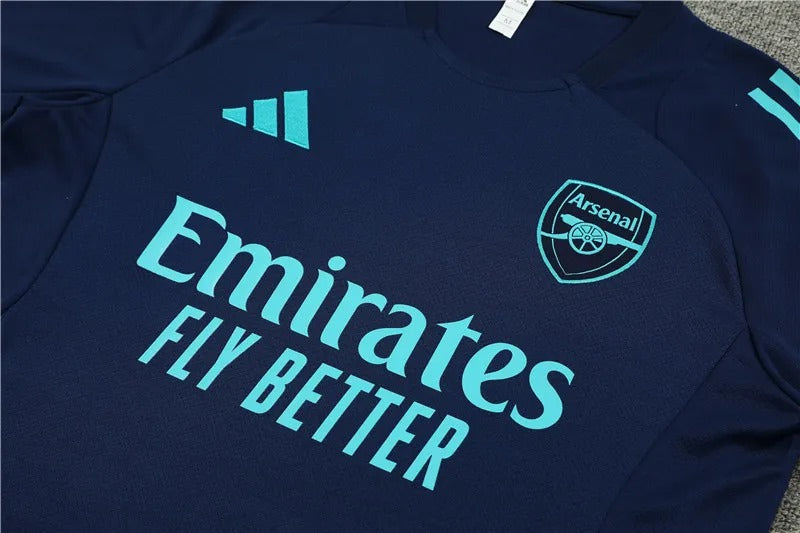 2024-2025 Arsenal Blue Short Sleeve Training Suit