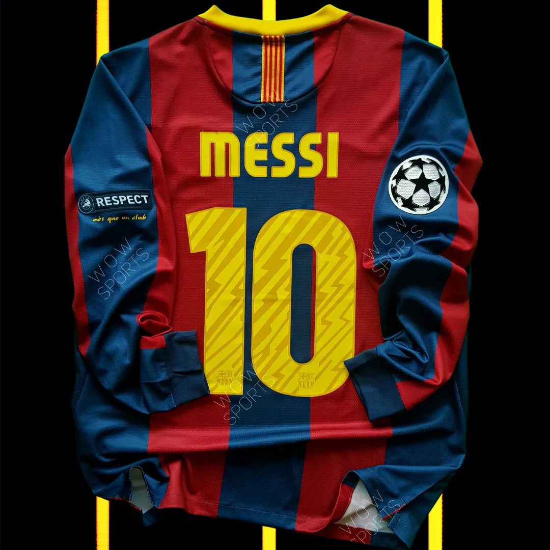 2010/2011 Retro Long Sleeve Barcelona Home Football Shirt 1:1
