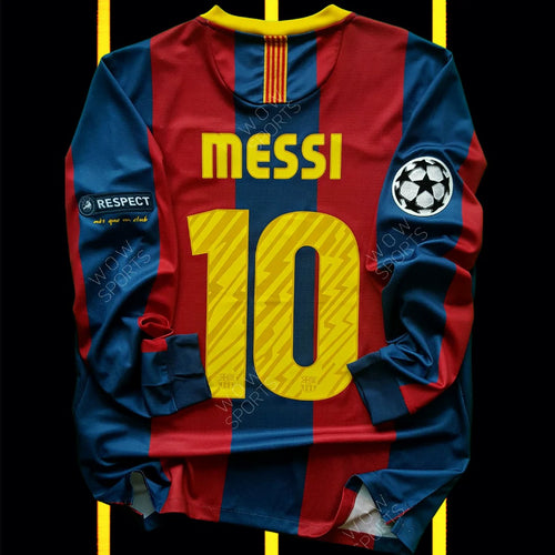 2010/2011 Retro Long Sleeve Barcelona Home Football Shirt 1:1