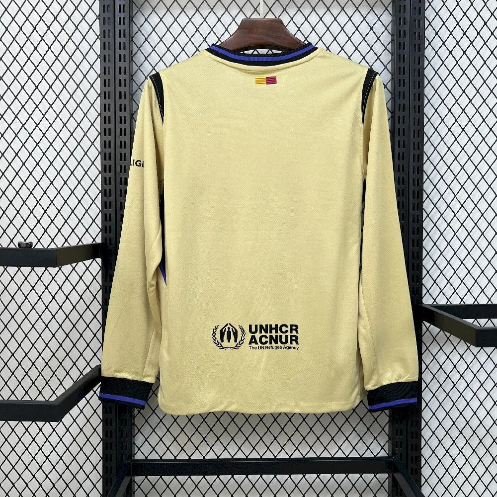 2025/2026 Long Sleeve Barcelona Away Football Shirt 1:1