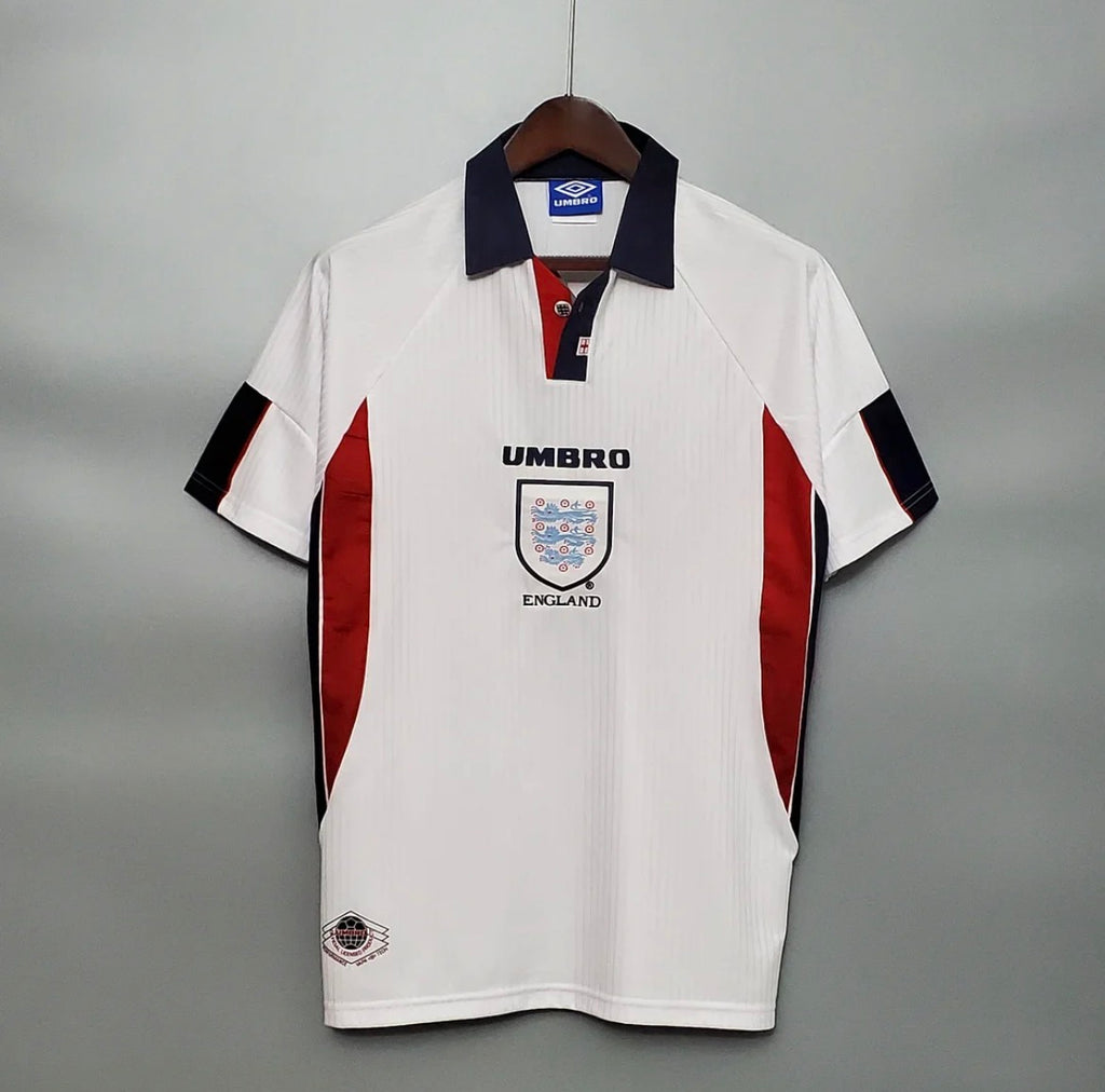 1998 Retro England Home Football Jersey