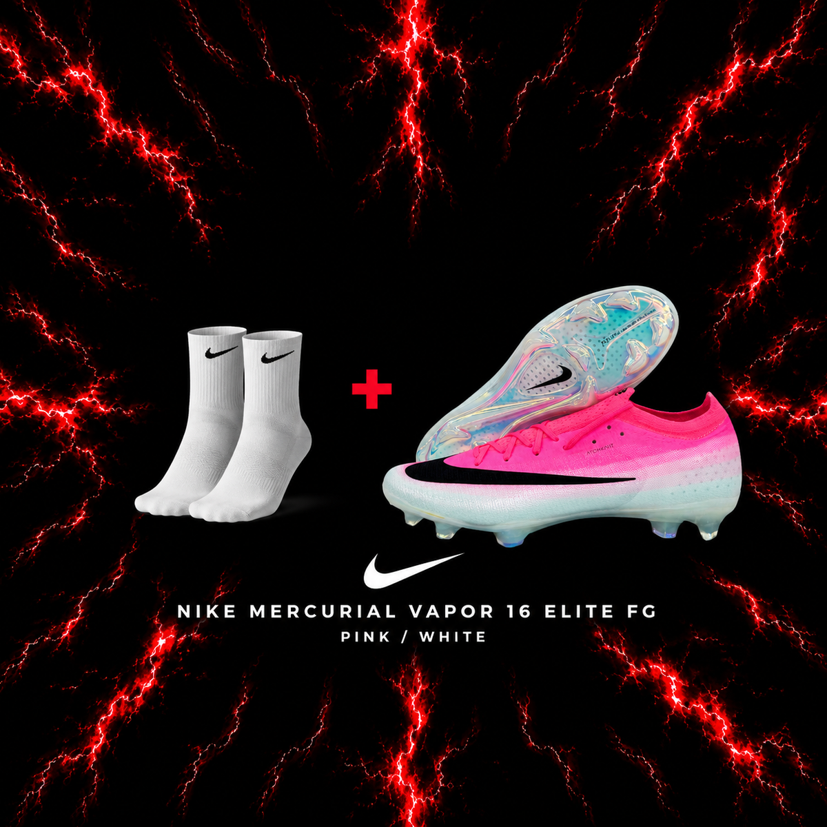 Nike Mercurial Vapor 16 Elite FG Pink/White