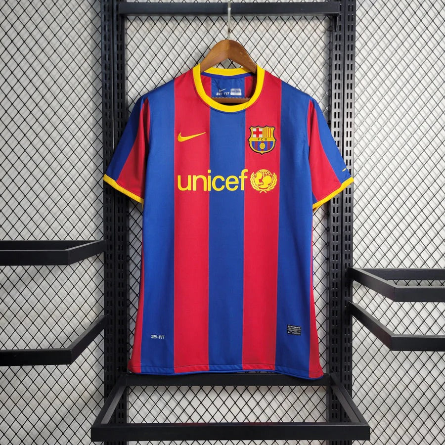 2010/2011 Retro Barcelona Home Football Jersey