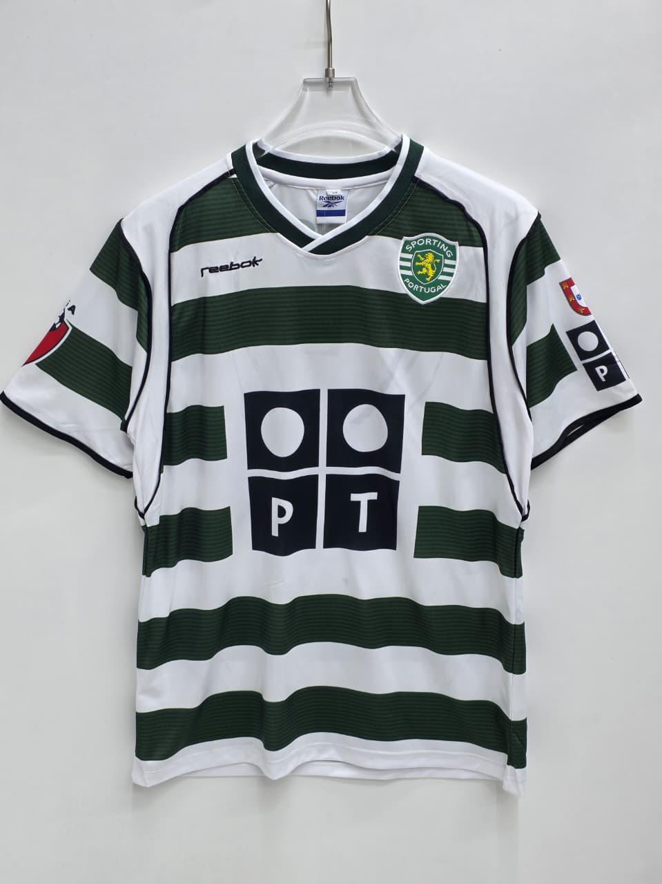 2001/2003 Retro Short Sleeve Sporting Lisbon Home Football Shirt