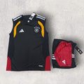 2025/2026 Germany National Team Sleeveless Pre-Match Training Suit Black/Orange