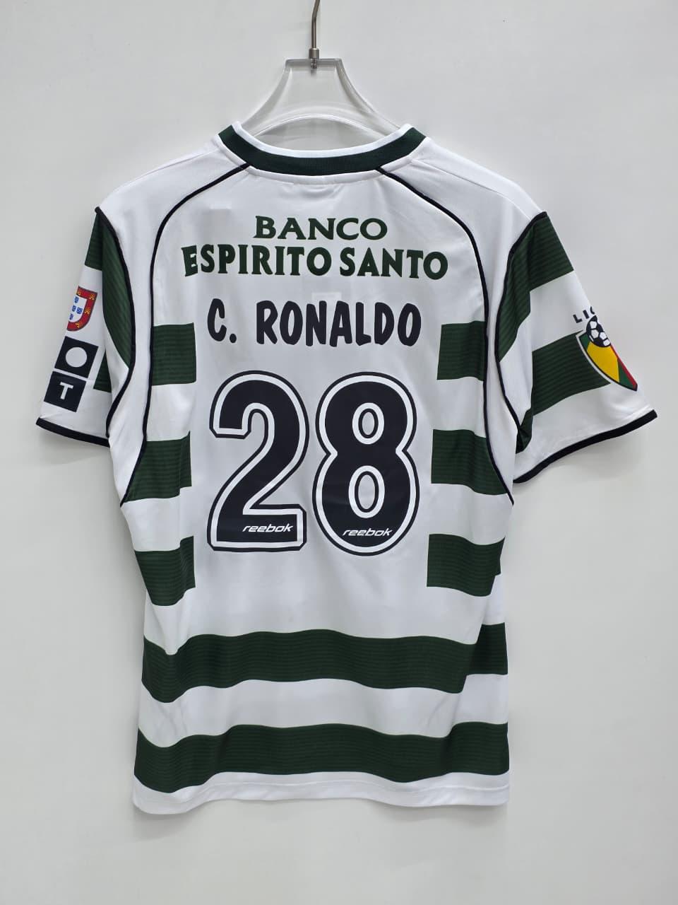 2001/2003 Retro Short Sleeve Sporting Lisbon Home Football Shirt